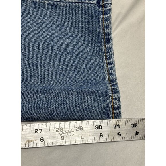 Levi's 505 Straight Fit Jeans Men's 36x32 Classic Blue Denim - Picture 9 of 10